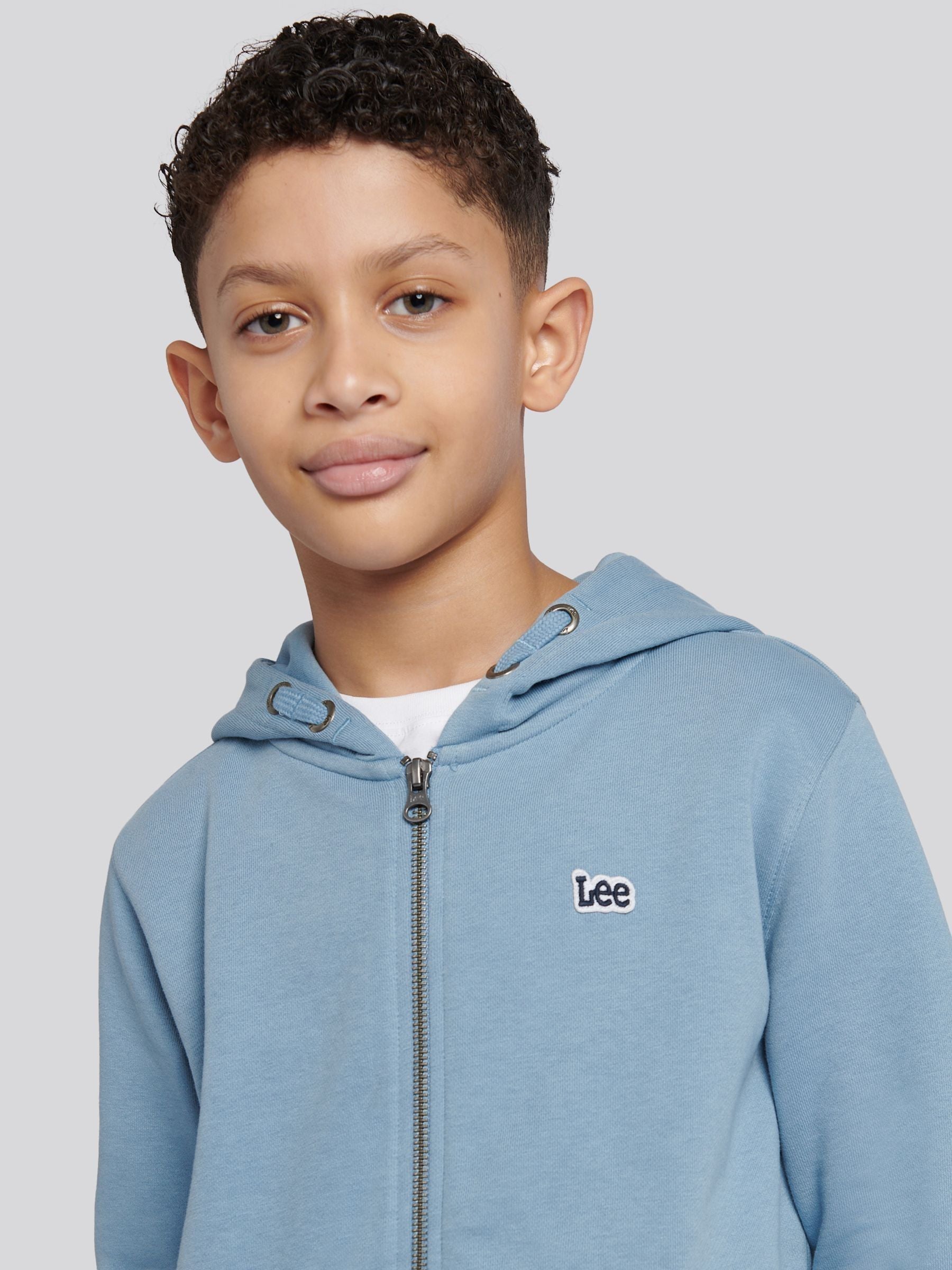Dsiney Kidz - Lee Blue Boys Badge Zip Through Hoodie image 5