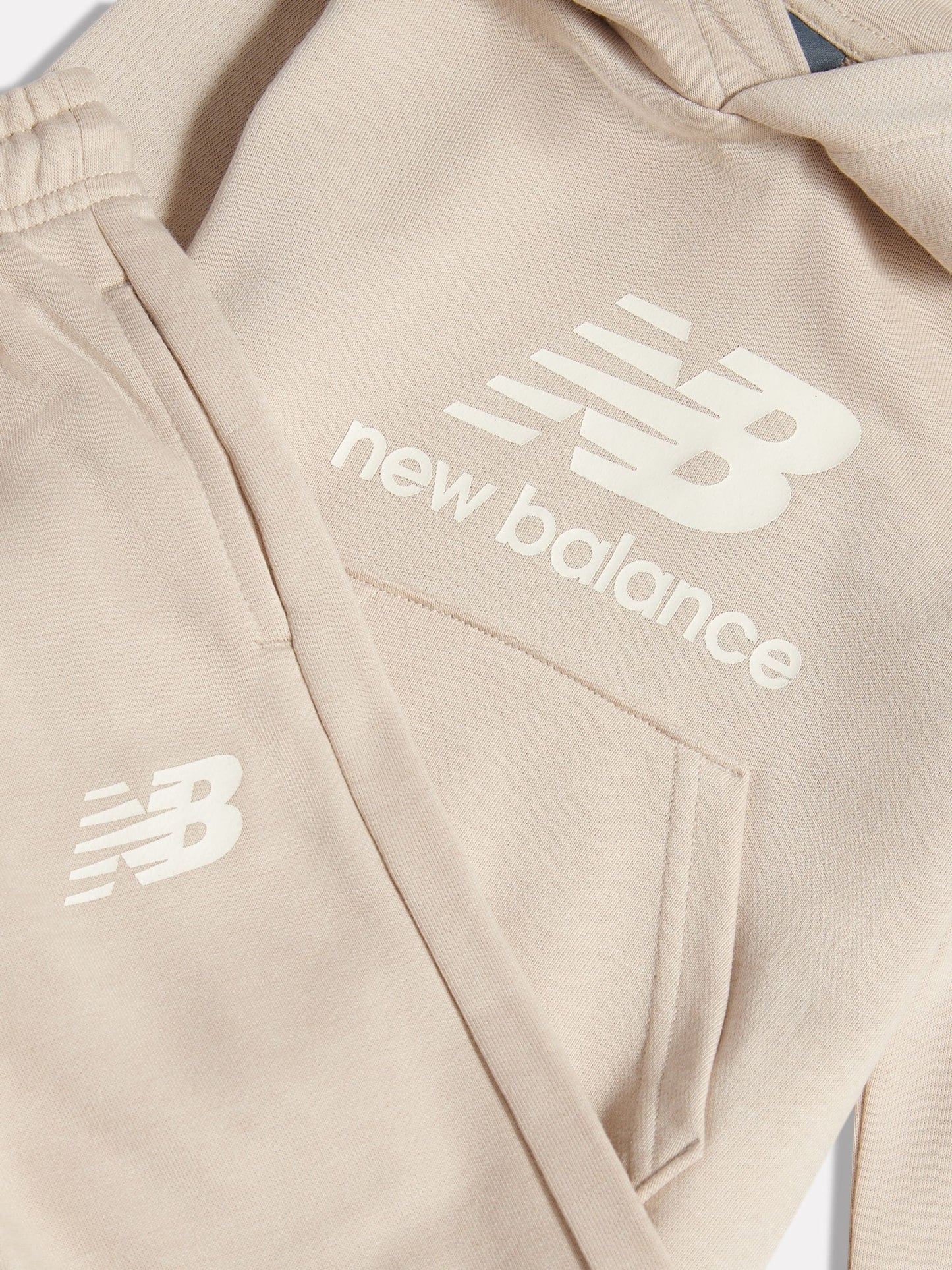 New Balance Natural FT Stacked Logo Hoodie & Joggers Set image 3