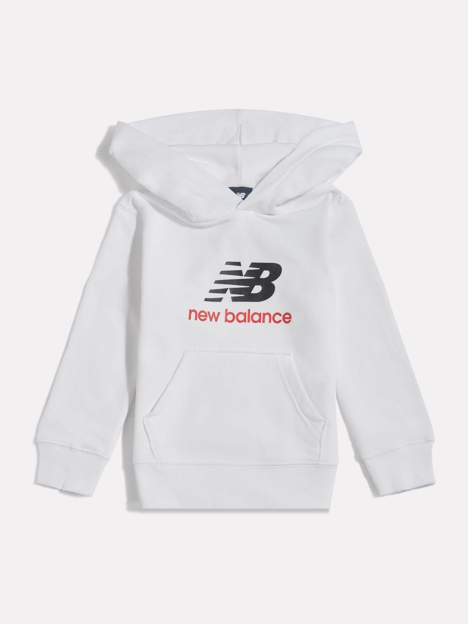 Dsiney Kidz - New Balance White Stacked Logo French Terry Hoodie image 1