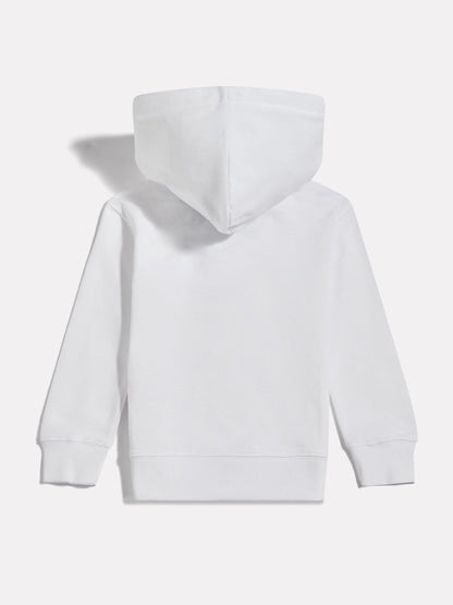 Dsiney Kidz - New Balance White Stacked Logo French Terry Hoodie image 2