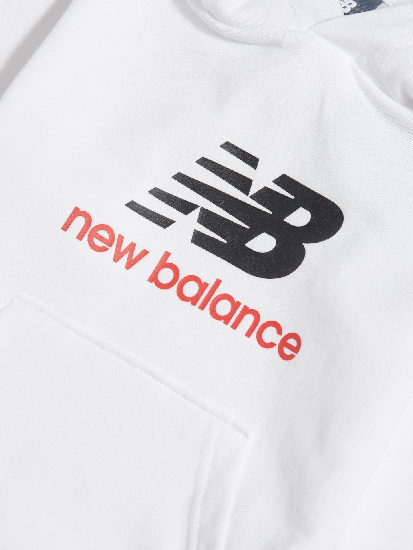 Dsiney Kidz - New Balance White Stacked Logo French Terry Hoodie image 3