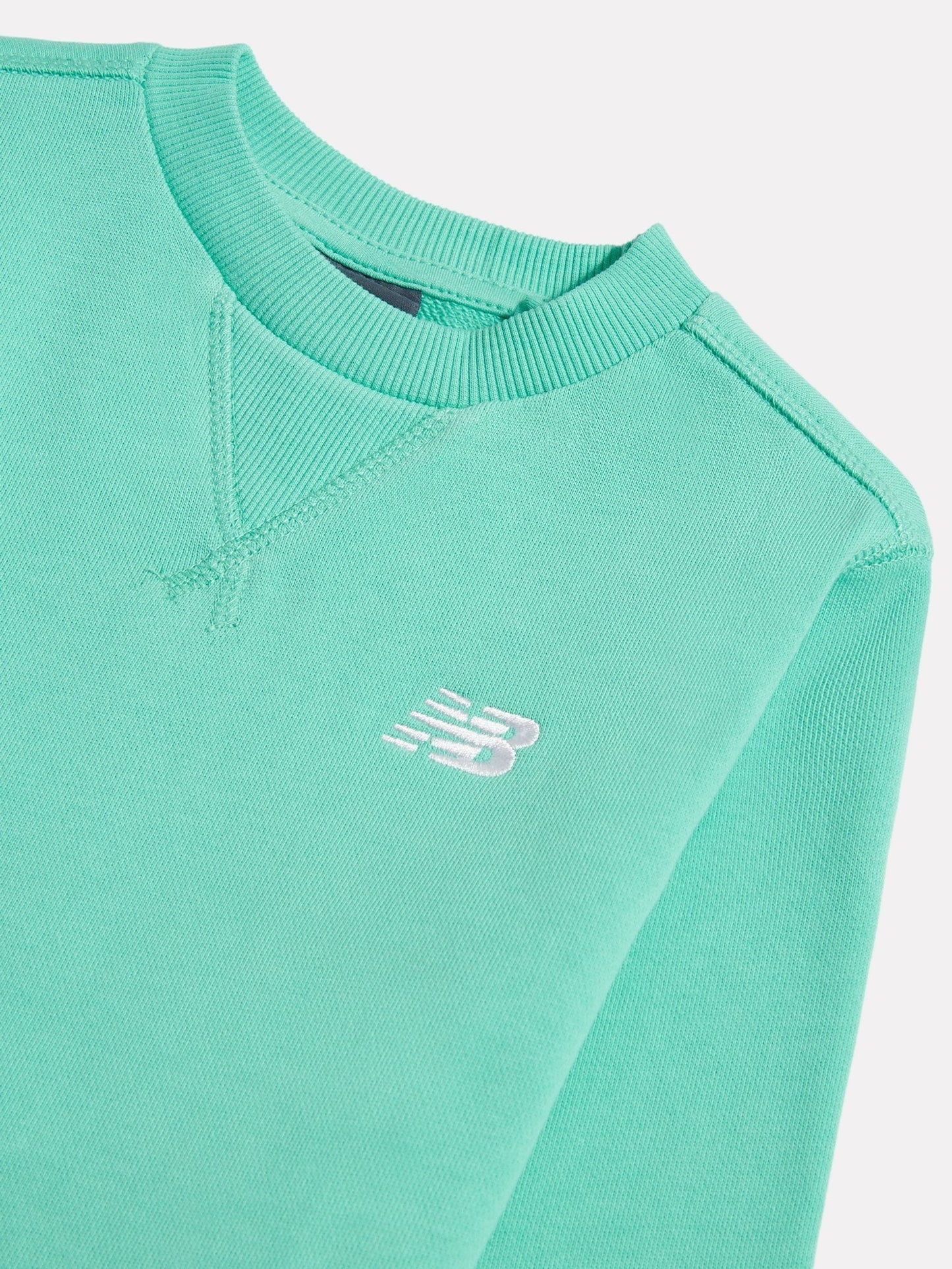Dsiney Kidz - New Balance Green FT Small Logo Crew Neck Sweat Top image 3