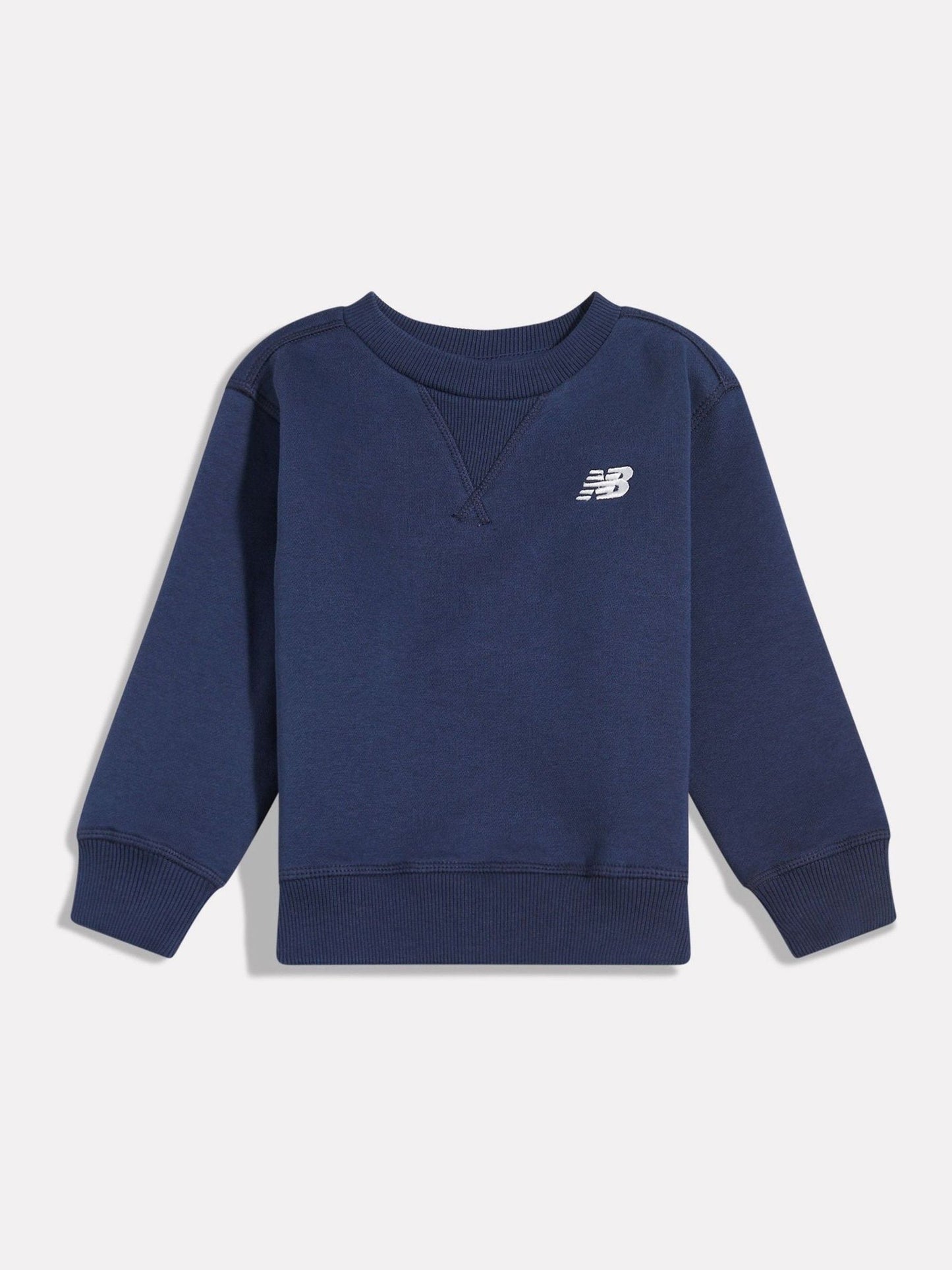 Dsiney Kidz - New Balance Navy Blue BB Small Logo Crew Neck Sweat Top image 1