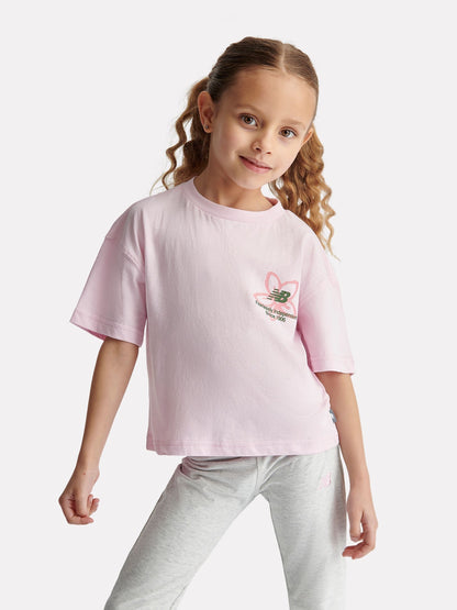 Dsiney Kidz - New Balance Pink Boston Floral Graphic Tee image 1