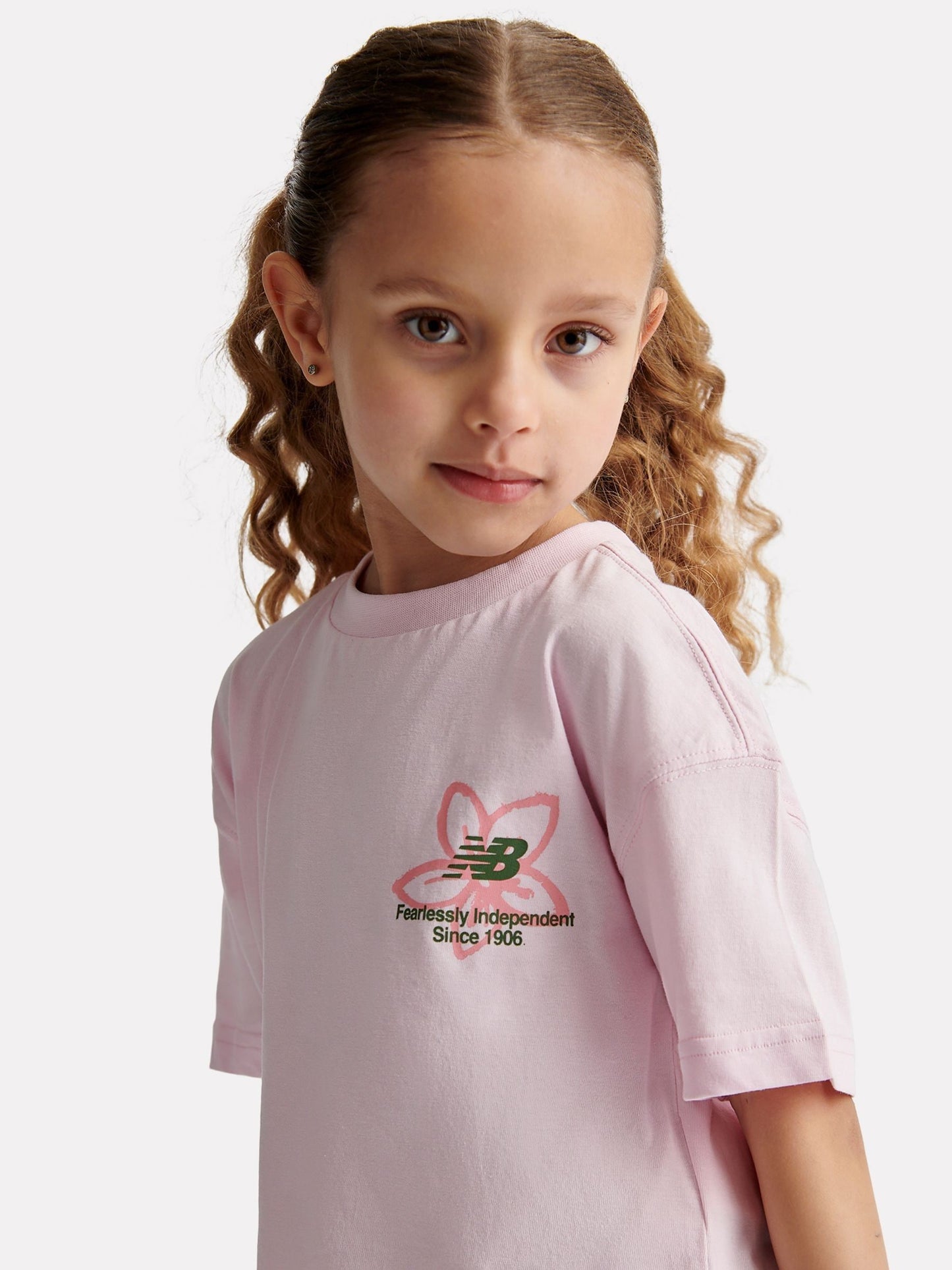 Dsiney Kidz - New Balance Pink Boston Floral Graphic Tee image 3