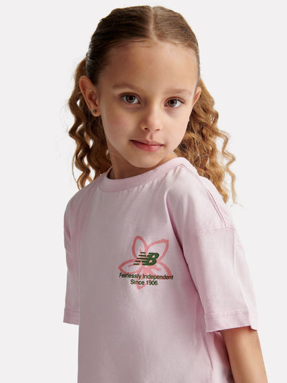 Dsiney Kidz - New Balance Pink Boston Floral Graphic Tee image 3