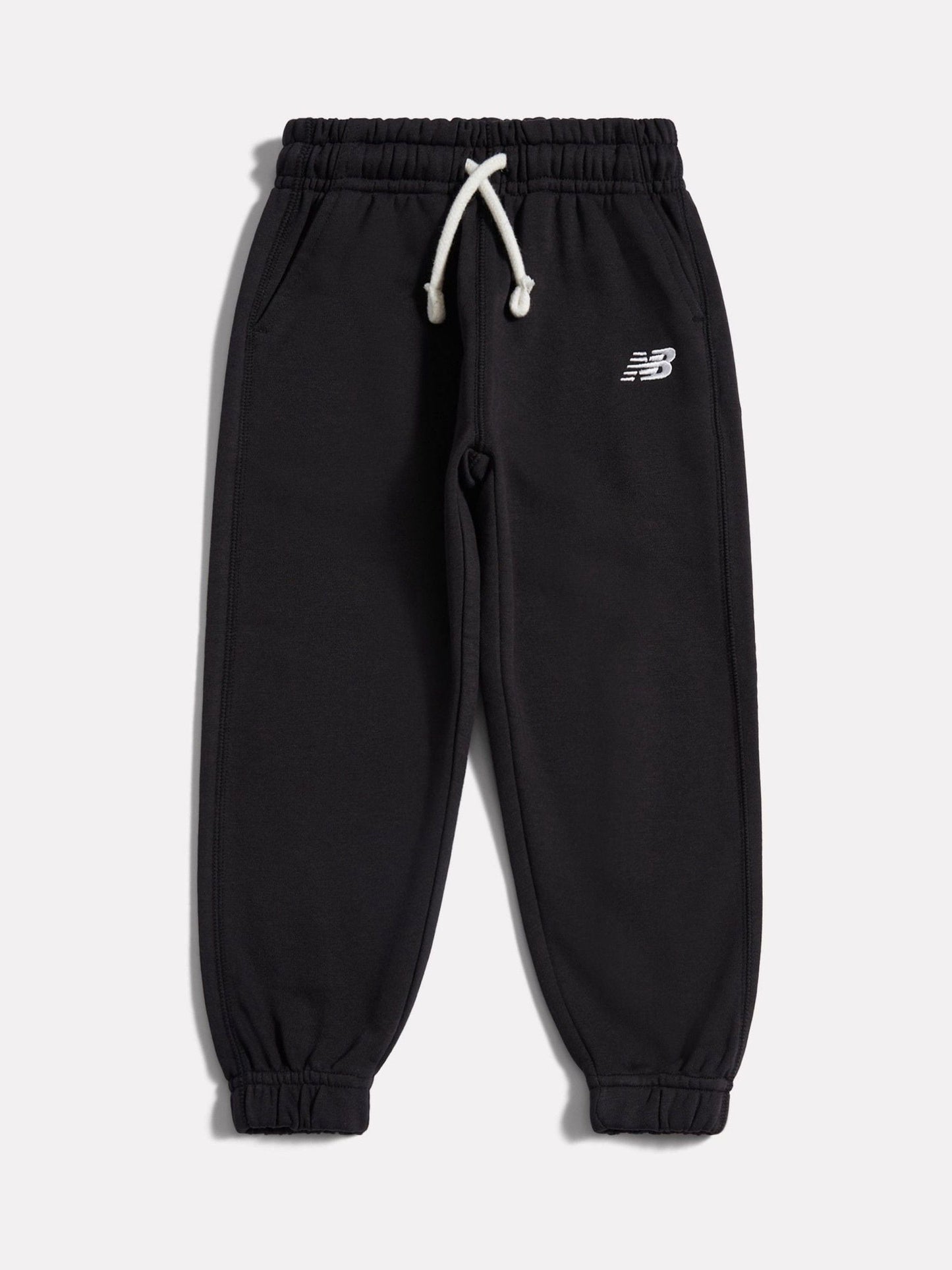 New Balance Black French Terry Small Logo Joggers image 1