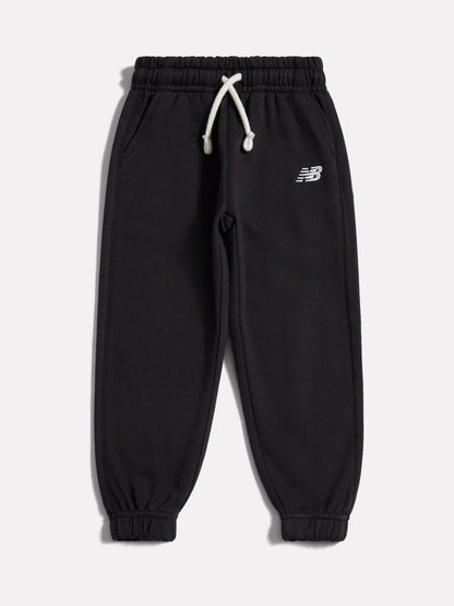 New Balance Black French Terry Small Logo Joggers image 1