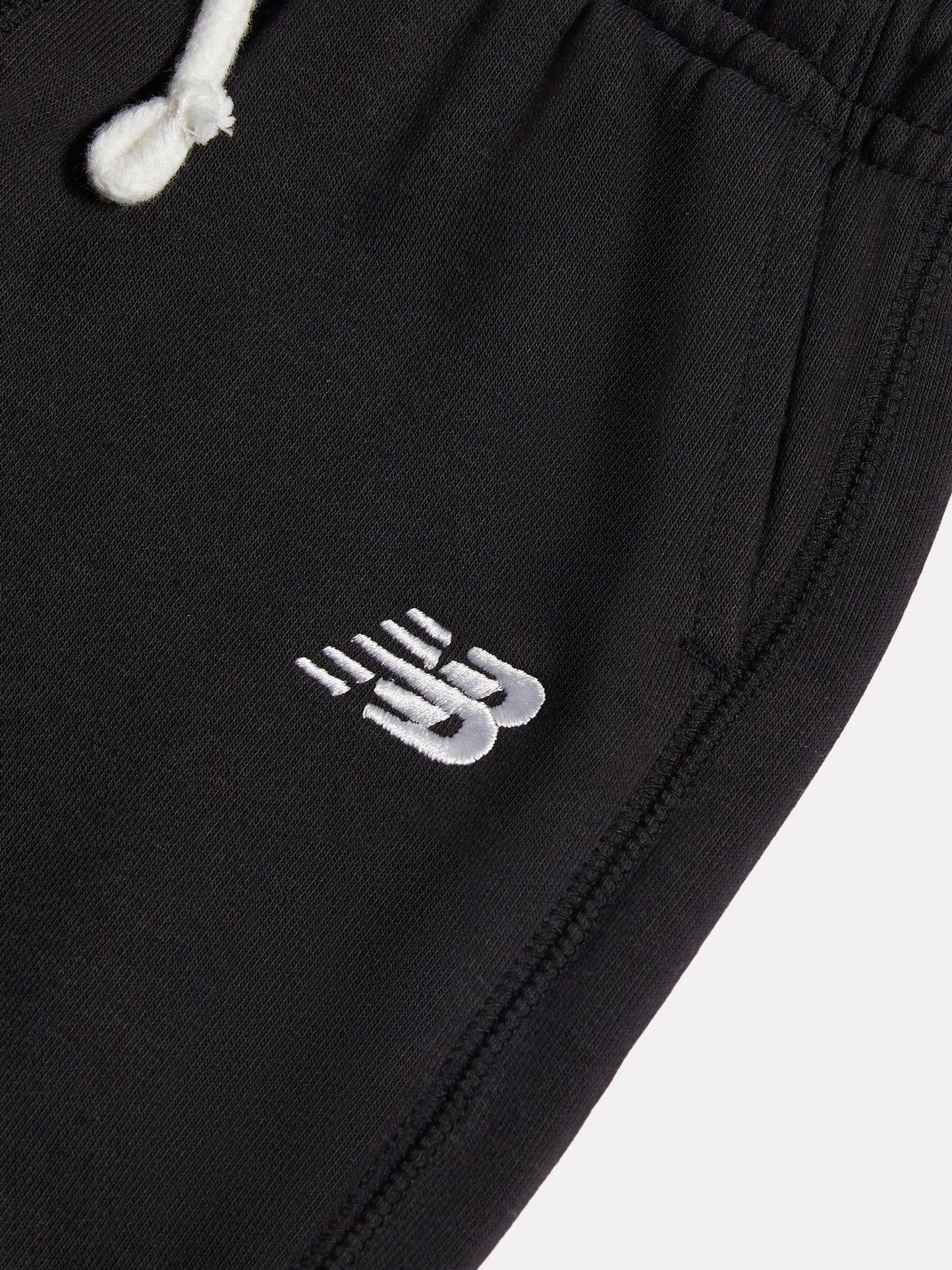 New Balance Black French Terry Small Logo Joggers image 3