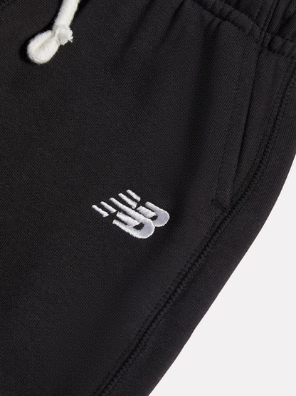 New Balance Black French Terry Small Logo Joggers image 3