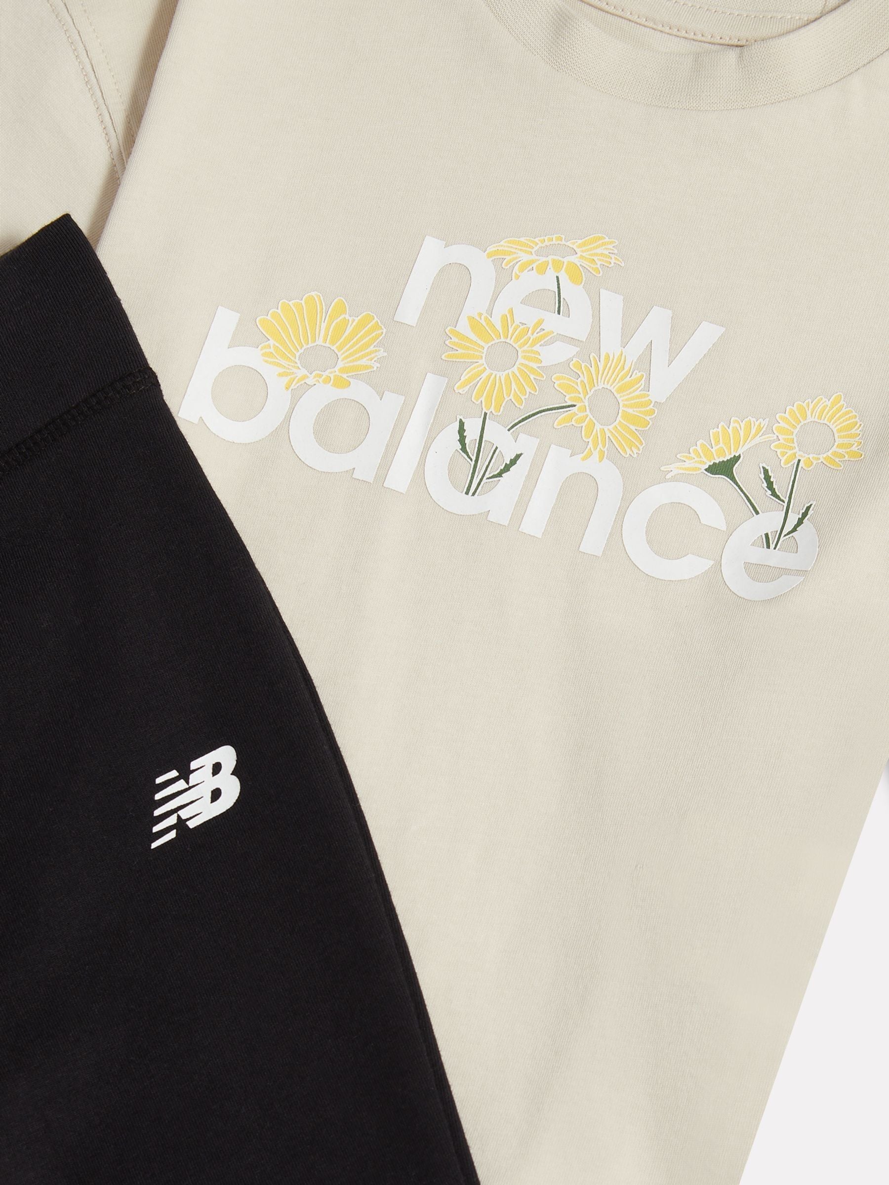 New Balance Natural Flower Graphic Tee and Flare Legging Set image 3