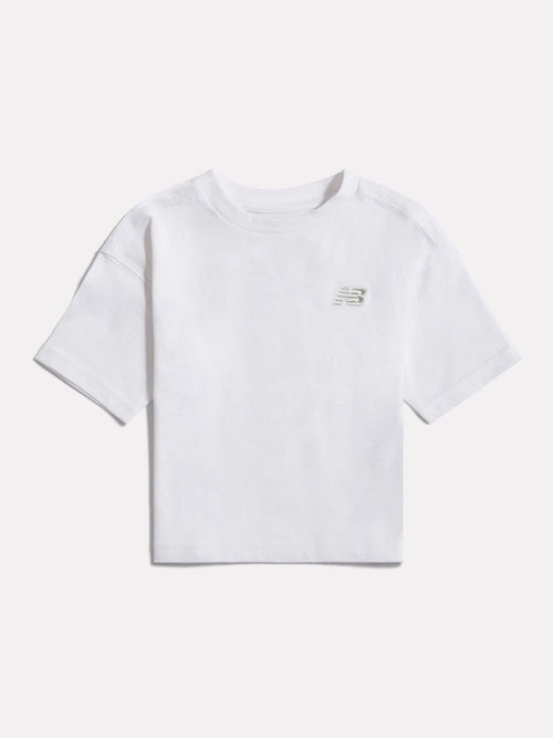 Dsiney Kidz - New Balance White Jersey Small Logo T-Shirt image 1