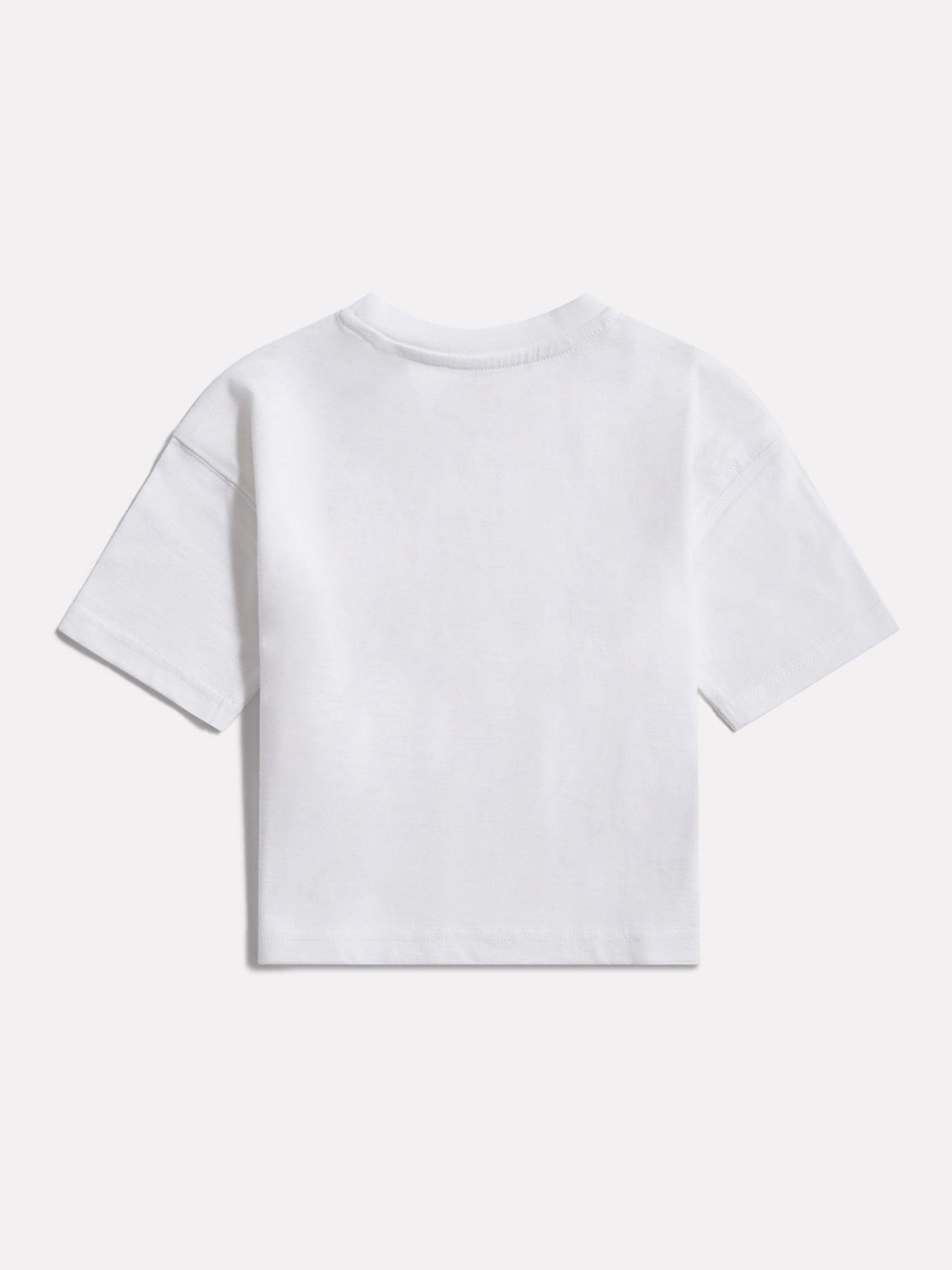 New Balance White Jersey Small Logo T-Shirt image 2