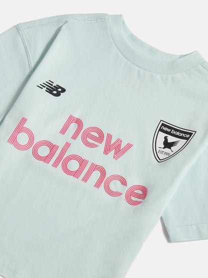 New Balance Green Football Badge Graphic Tee image 3