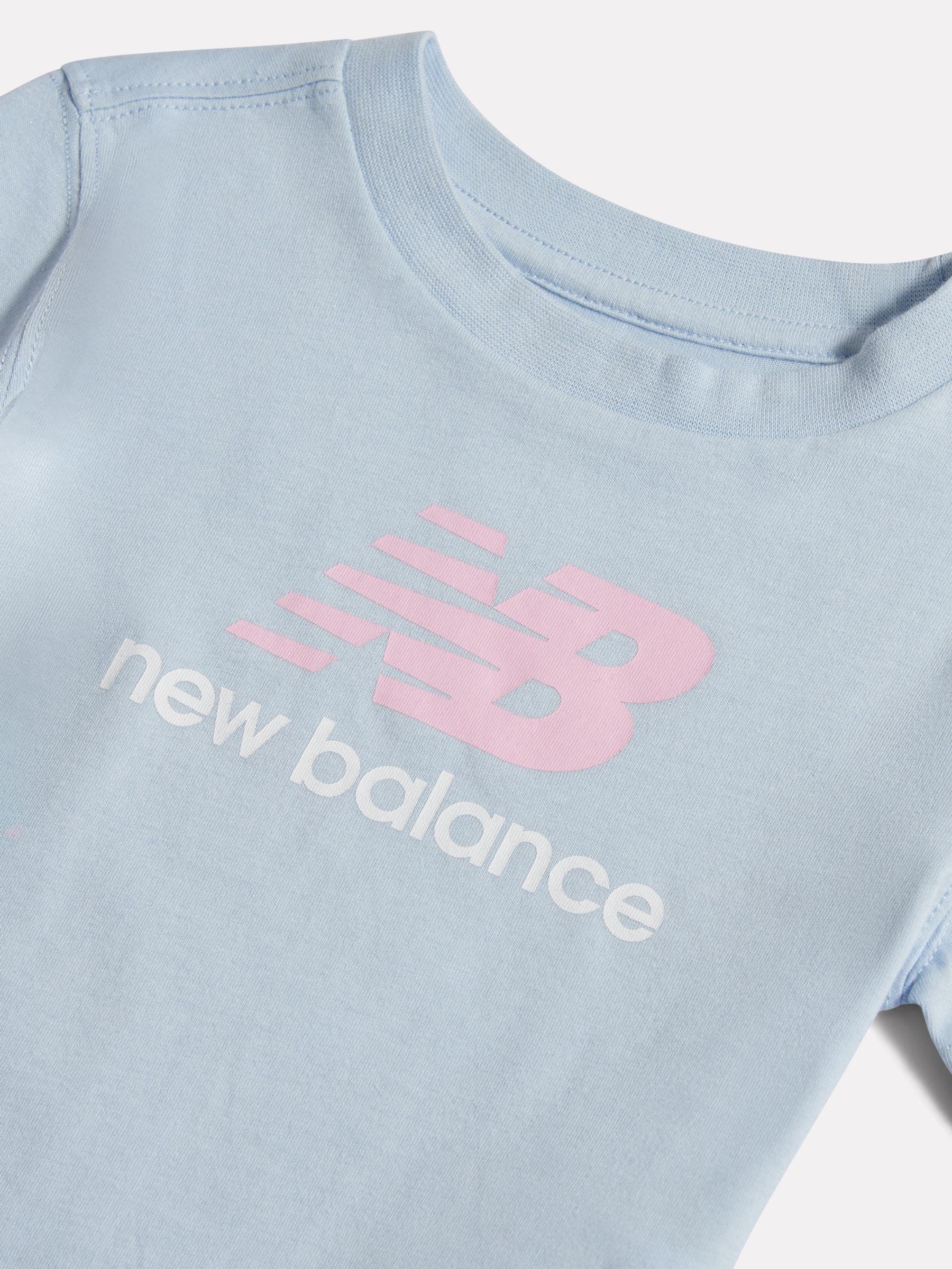 Dsiney Kidz - New Balance Blue Stacked Logo T-Shirt image 3