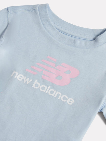 Dsiney Kidz - New Balance Blue Stacked Logo T-Shirt image 3