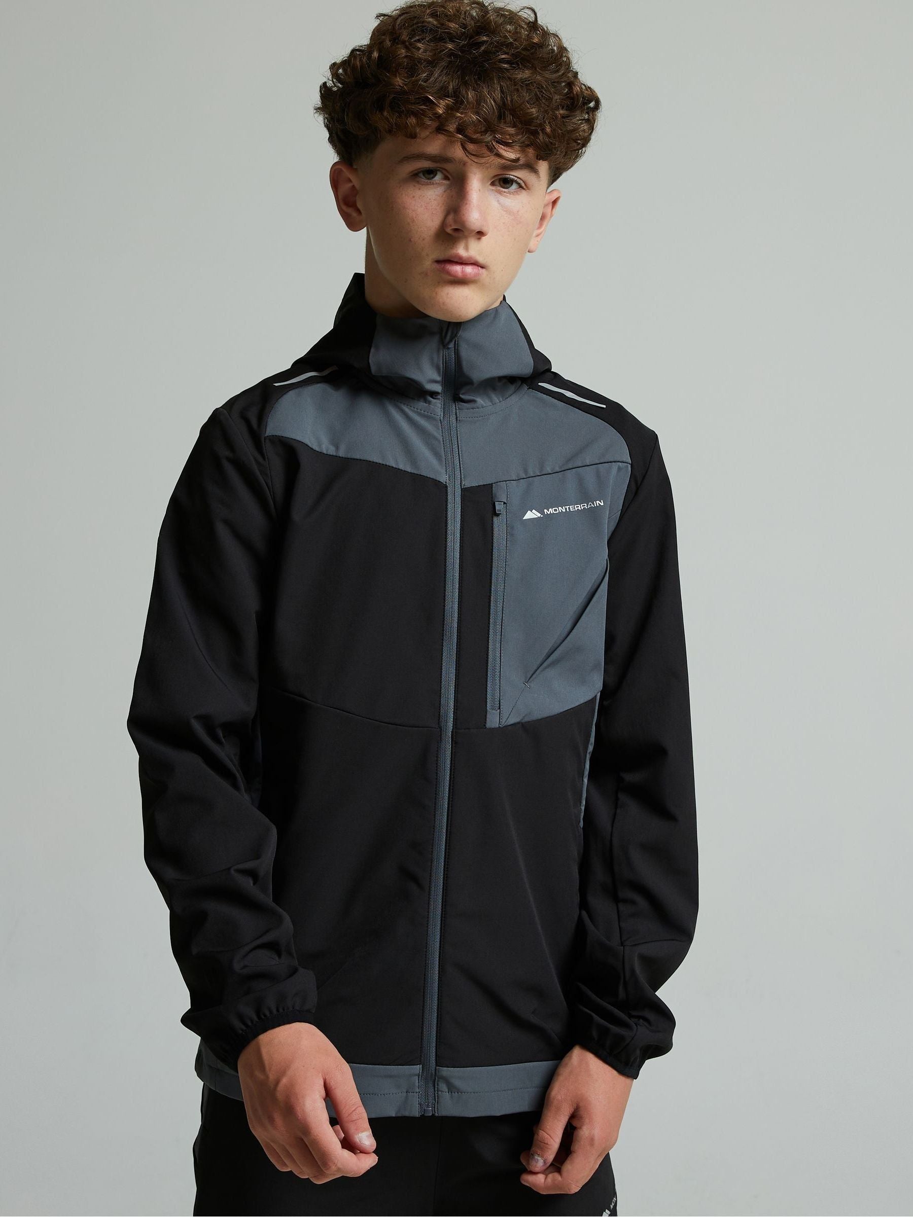 Dsiney Kidz - Monterrain Black Junior Deflect 2.0 Woven Hoodie image 1