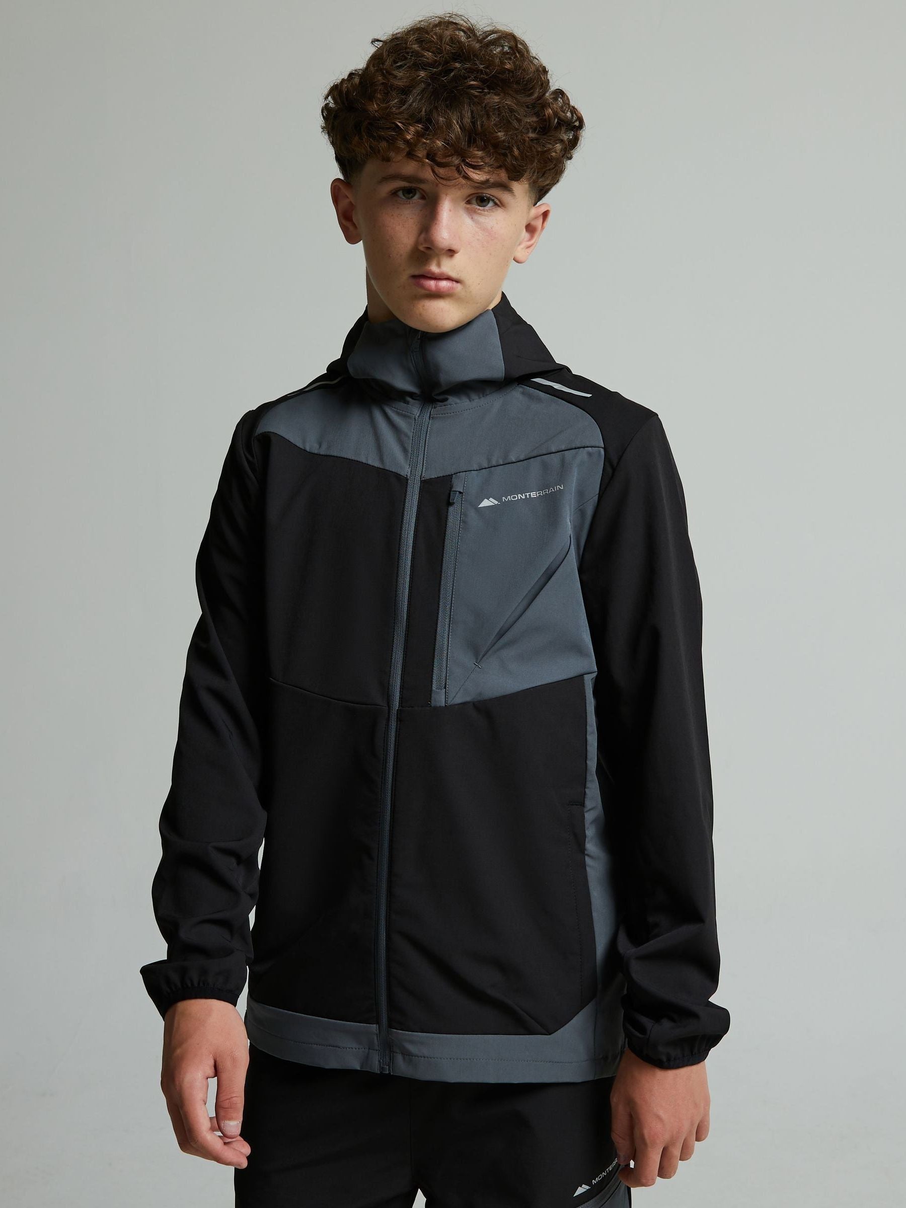Dsiney Kidz - Monterrain Black Junior Deflect 2.0 Woven Hoodie image 4