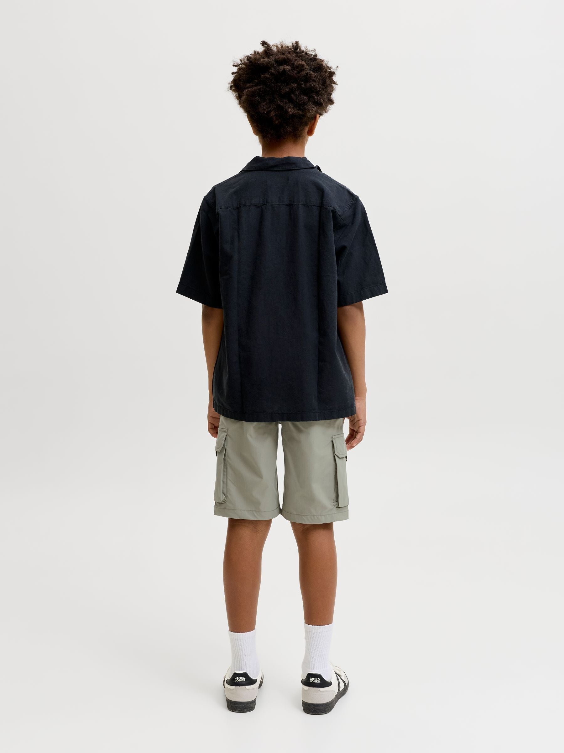 Dsiney Kidz - JACK & JONES JUNIOR Green Tech Cargo Jogger Shorts image 2