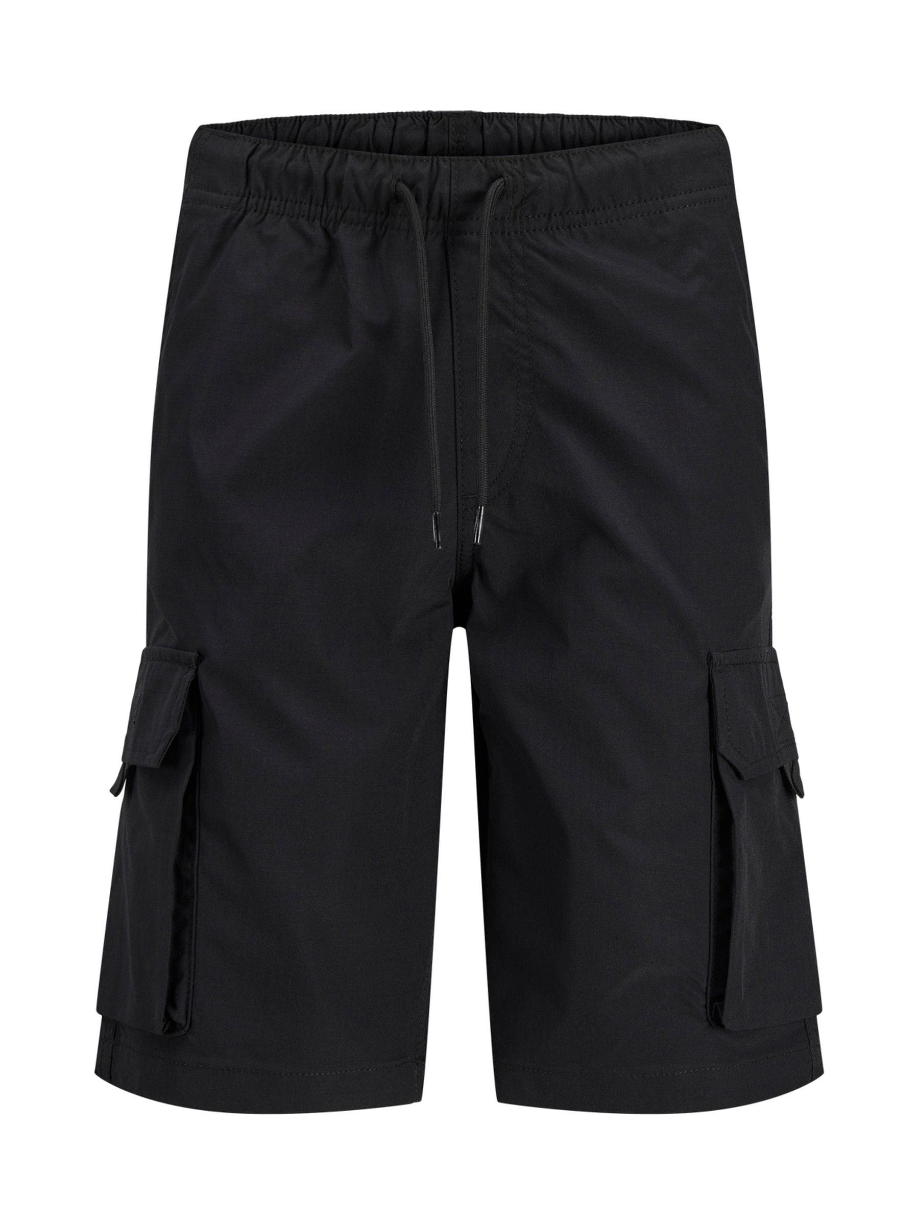 Dsiney Kidz - JACK & JONES JUNIOR Black Tech Cargo Jogger Shorts image 5