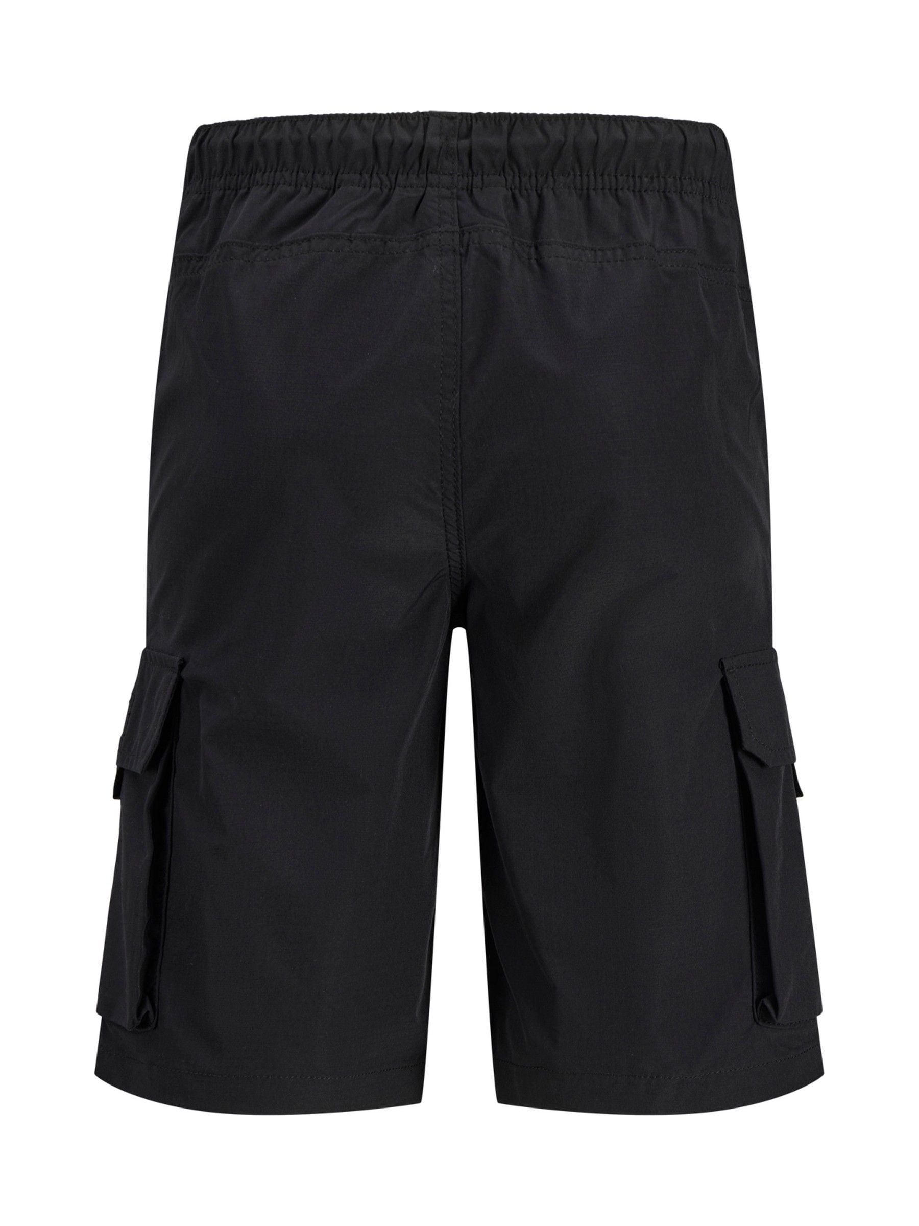 Dsiney Kidz - JACK & JONES JUNIOR Black Tech Cargo Jogger Shorts image 6