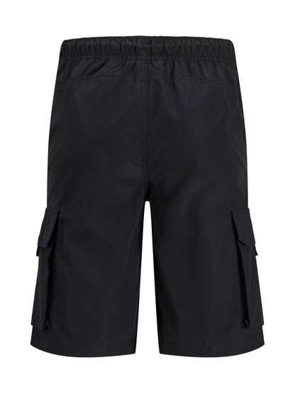 Dsiney Kidz - JACK & JONES JUNIOR Black Tech Cargo Jogger Shorts image 6
