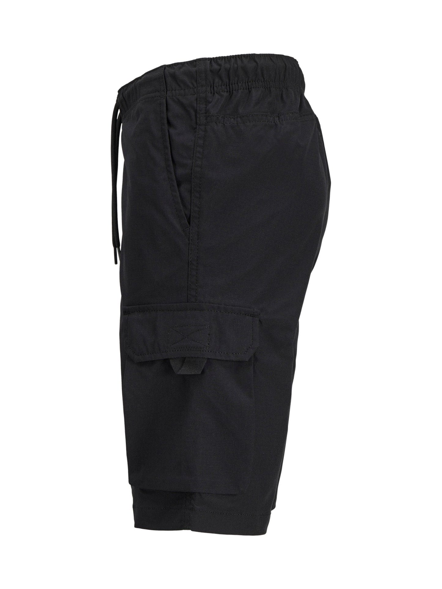Dsiney Kidz - JACK & JONES JUNIOR Black Tech Cargo Jogger Shorts image 7