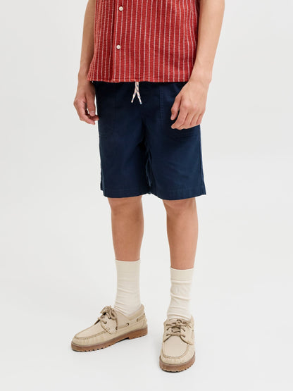 Dsiney Kidz - JACK & JONES JUNIOR Blue Cotton Jogger Shorts image 1
