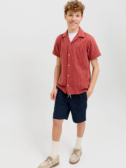 Dsiney Kidz - JACK & JONES JUNIOR Blue Cotton Jogger Shorts image 3