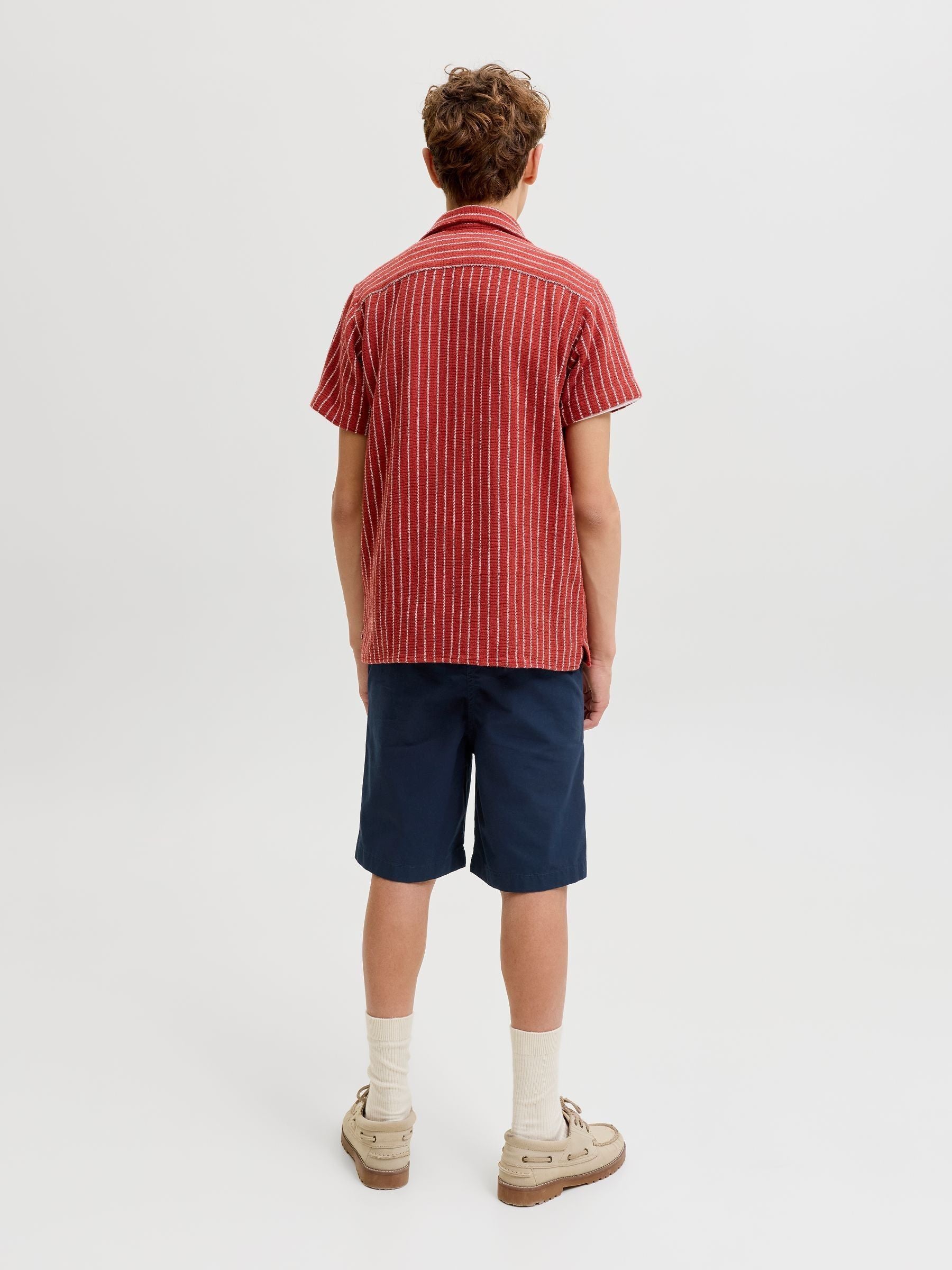 Dsiney Kidz - JACK & JONES JUNIOR Blue Cotton Jogger Shorts image 5