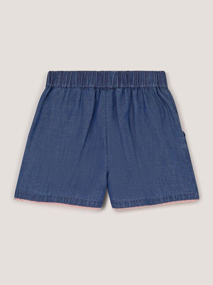 Monsoon Blue Butterfly Embroidered Pull On Shorts image 3