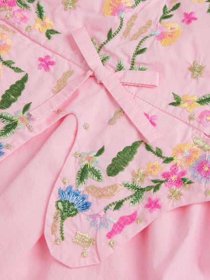 Monsoon Pink Baby Embroidered Butterfly Bodice Dress image 3
