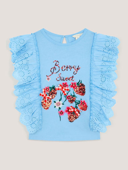 Monsoon Blue Strawberry T-Shirt image 2