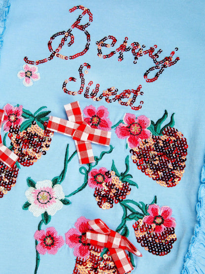 Monsoon Blue Strawberry T-Shirt image 4