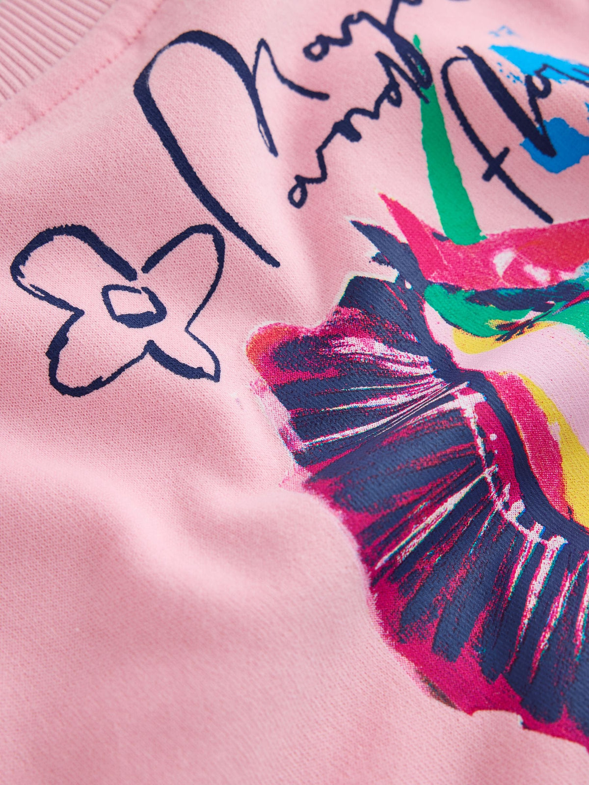 Pink Floral Unicorn Sweatshirt and Leggings Set (3-16yrs) - image 8