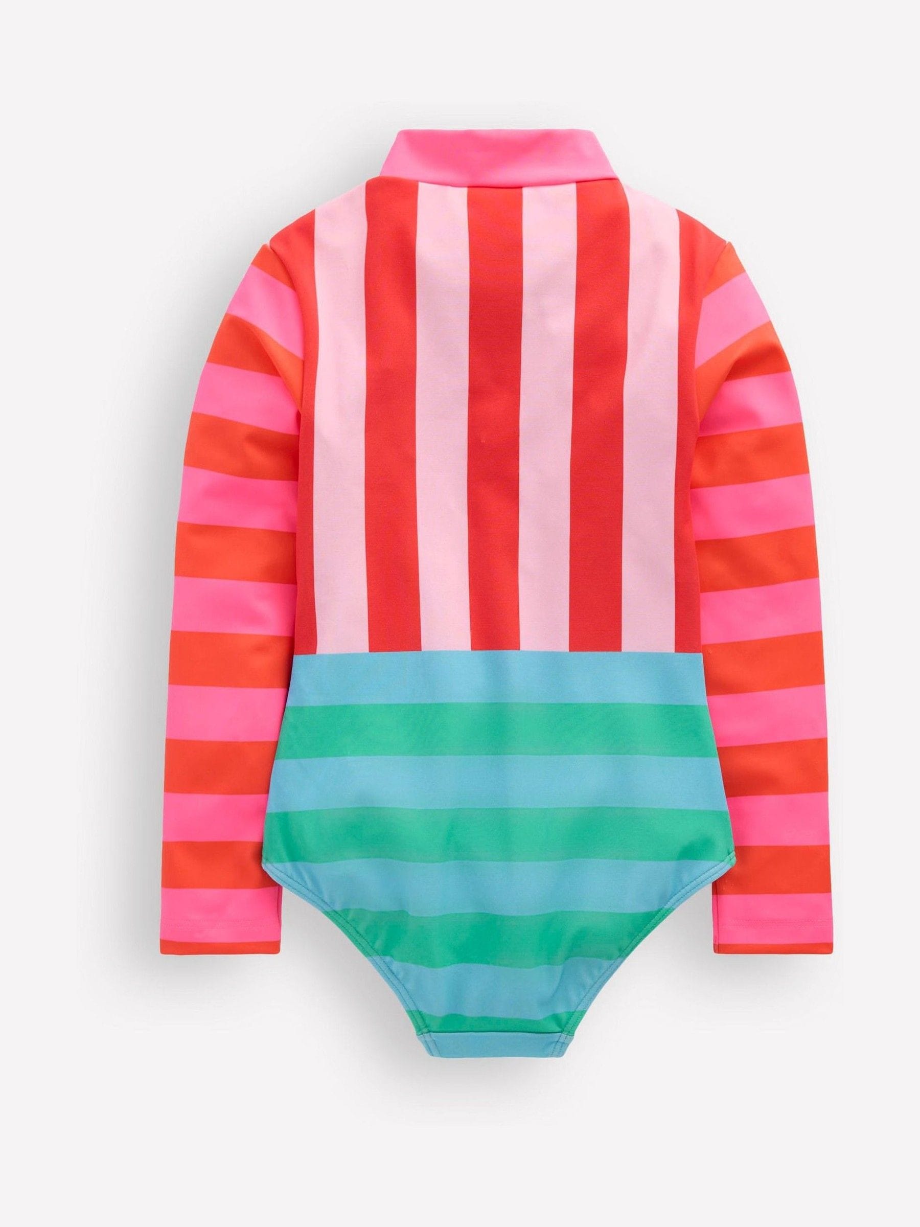 Boden Red Long-Sleeved Swimsuit image 3