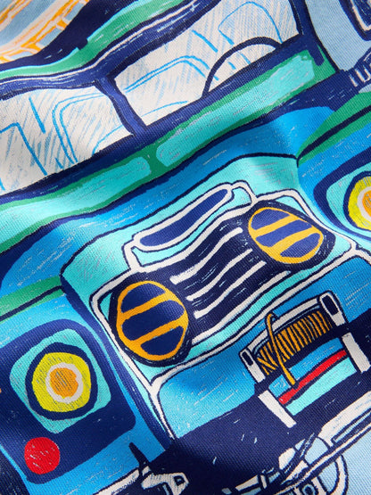 Boden Blue Short Sleeve Graphic T-Shirt image 3