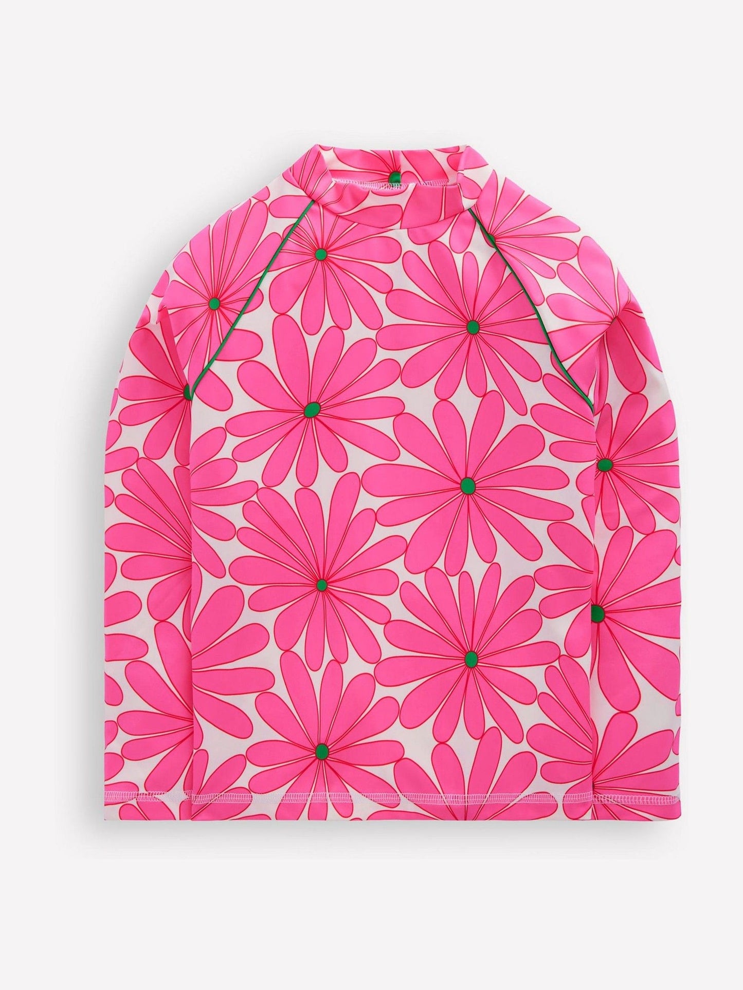 Boden Pink Sun Safe Patterned Rash Vest image 1