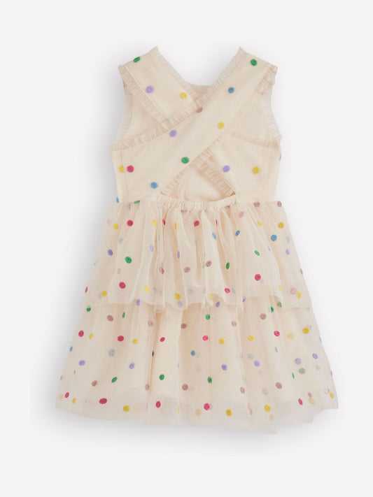 Boden Cream Spot Occasion Dress image 2
