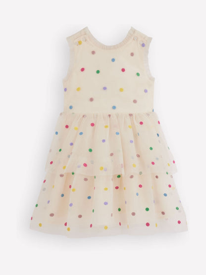 Boden Cream Spot Occasion Dress image 3