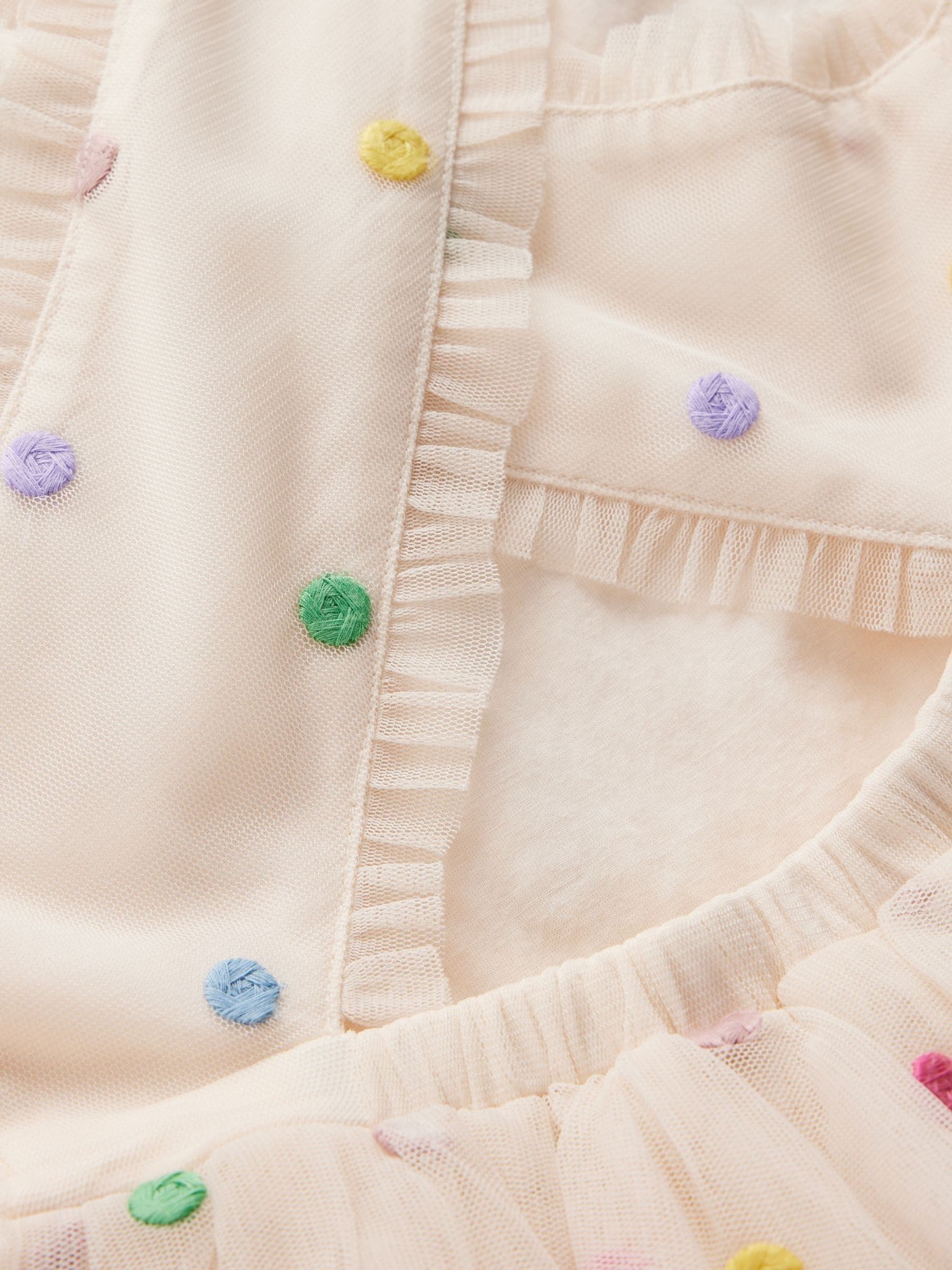Boden Cream Spot Occasion Dress image 4
