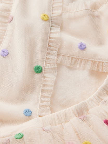 Boden Cream Spot Occasion Dress image 4