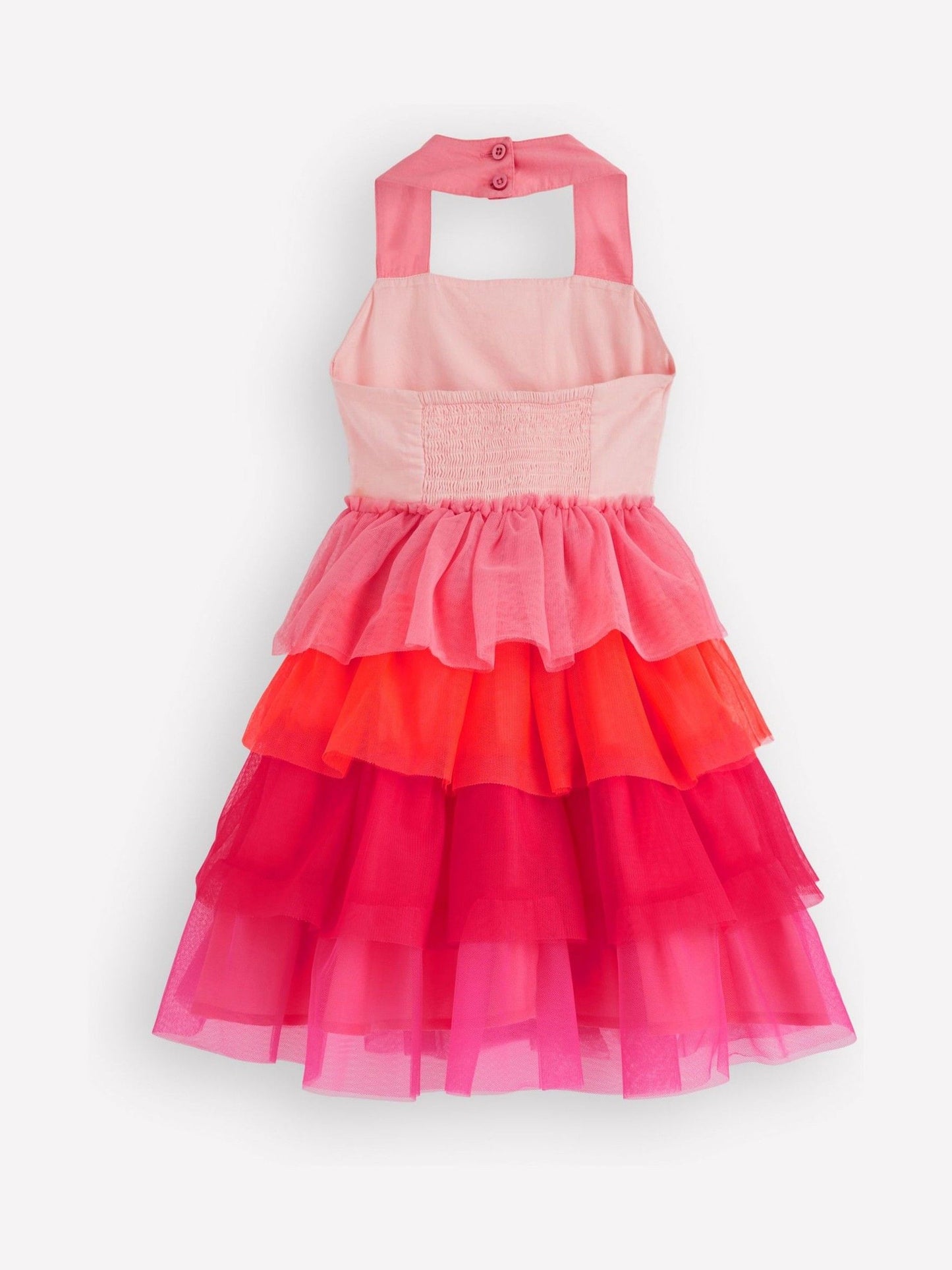 Boden Pink Tulle Mix Logo Dress image 2