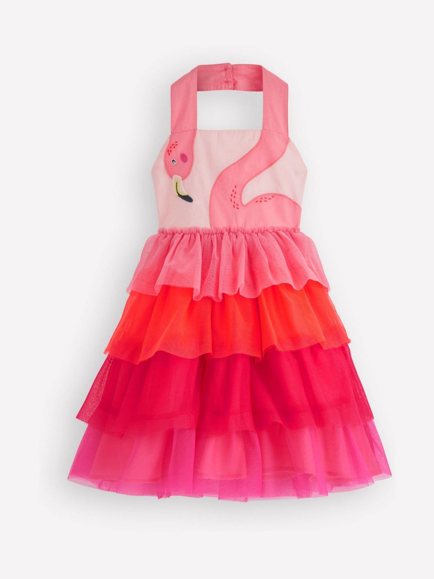 Boden Pink Tulle Mix Logo Dress image 3