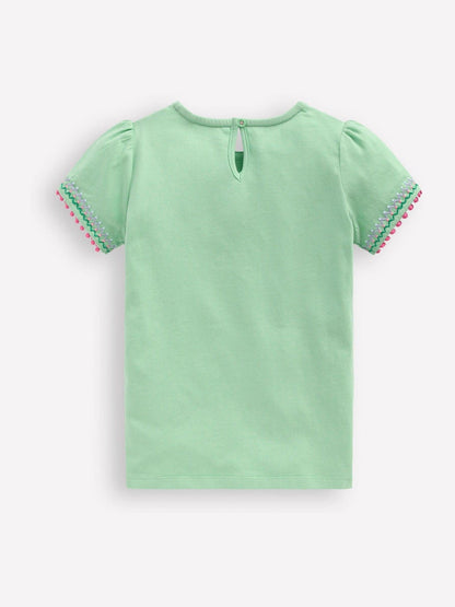 Boden Green Puff Sleeve T-Shirt image 2