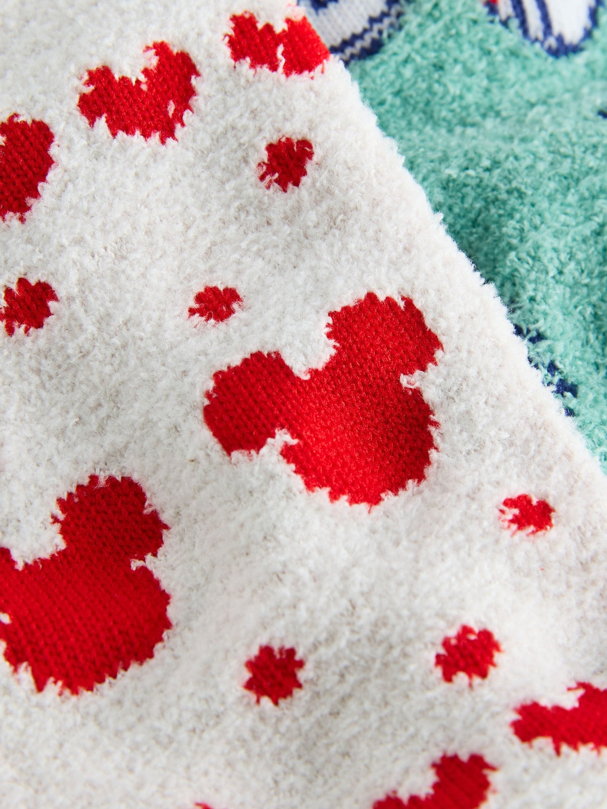 Green/Red Mickey Mouse Skiing Licensed Cosy Ankle Socks 2 Pack - image 5