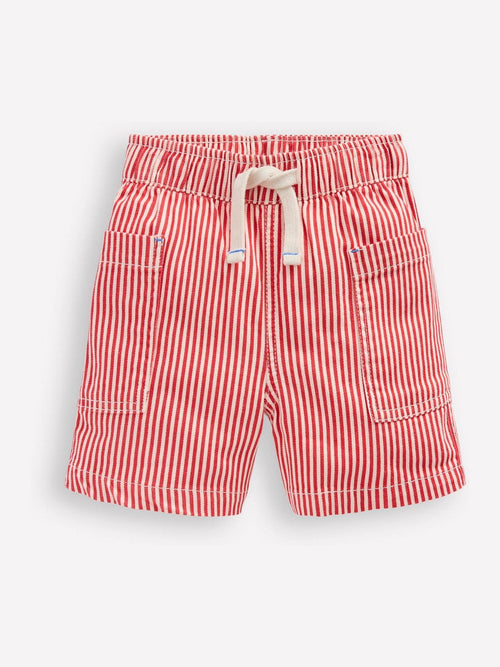 Boden Red Cotton Pocket Shorts image 1