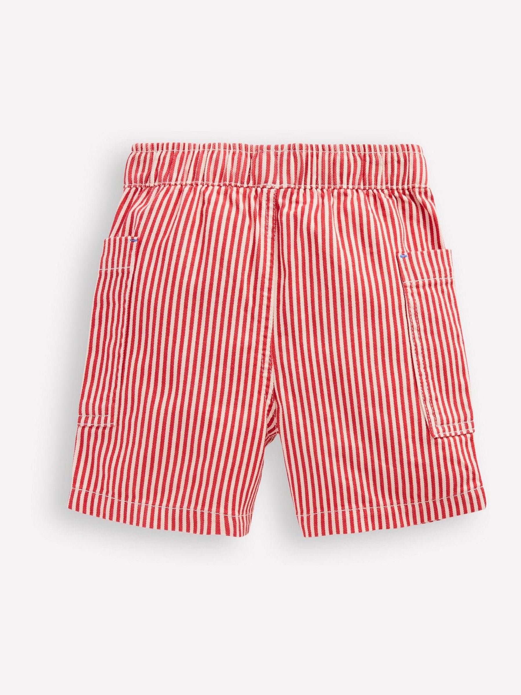 Dsiney Kidz - Boden Red Cotton Pocket Shorts image 2