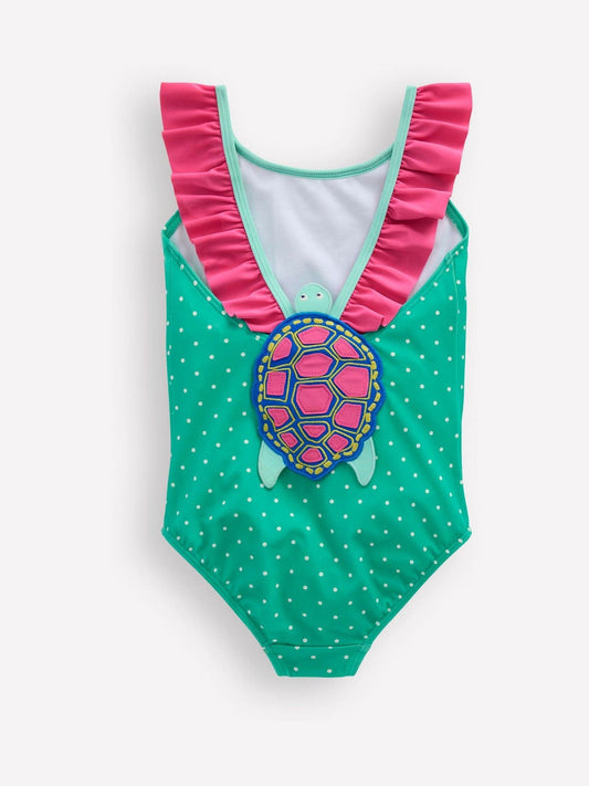 Boden Blue Hallie Frill Strap Swimsuit image 1