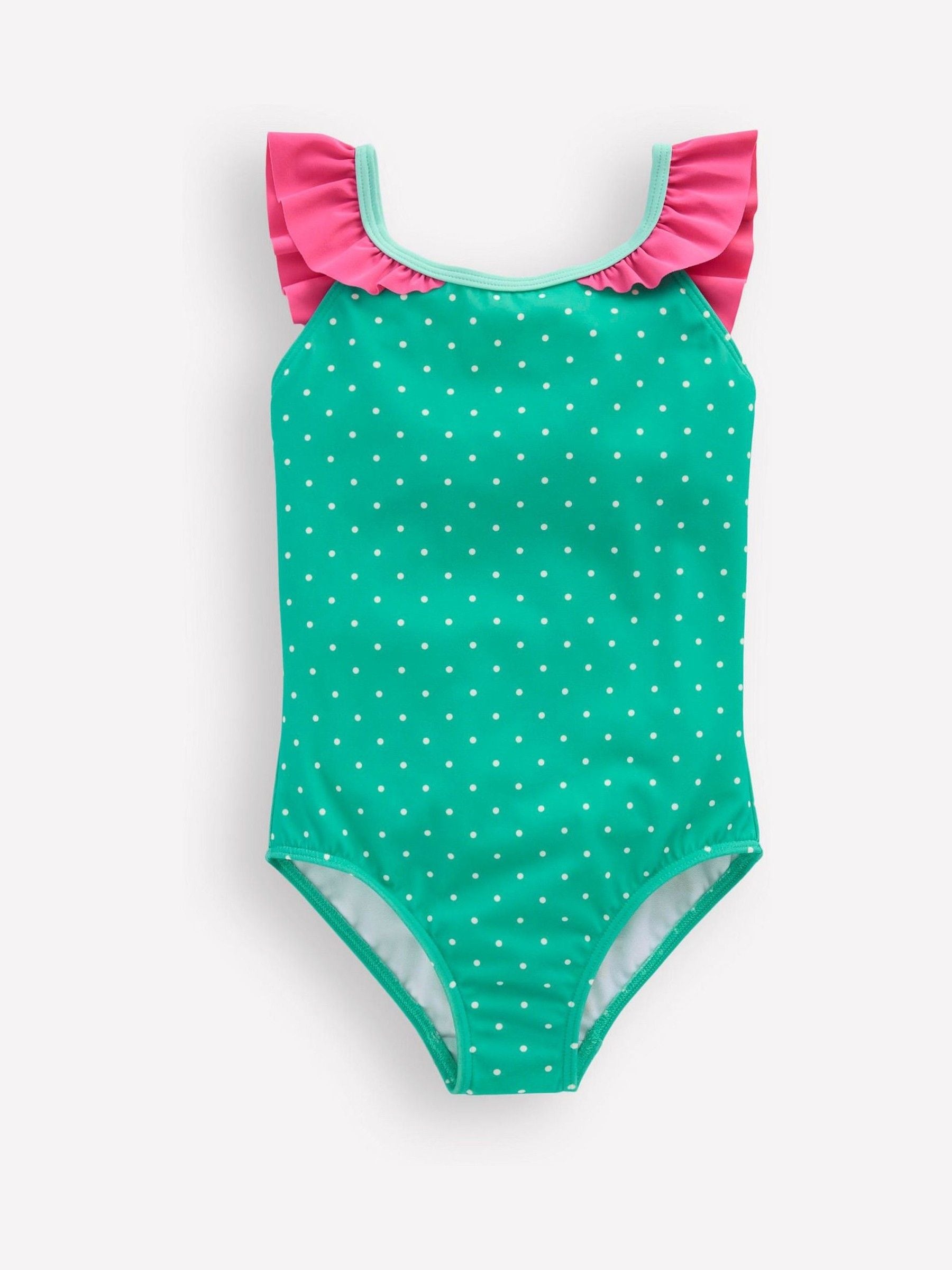 Boden Blue Hallie Frill Strap Swimsuit image 2